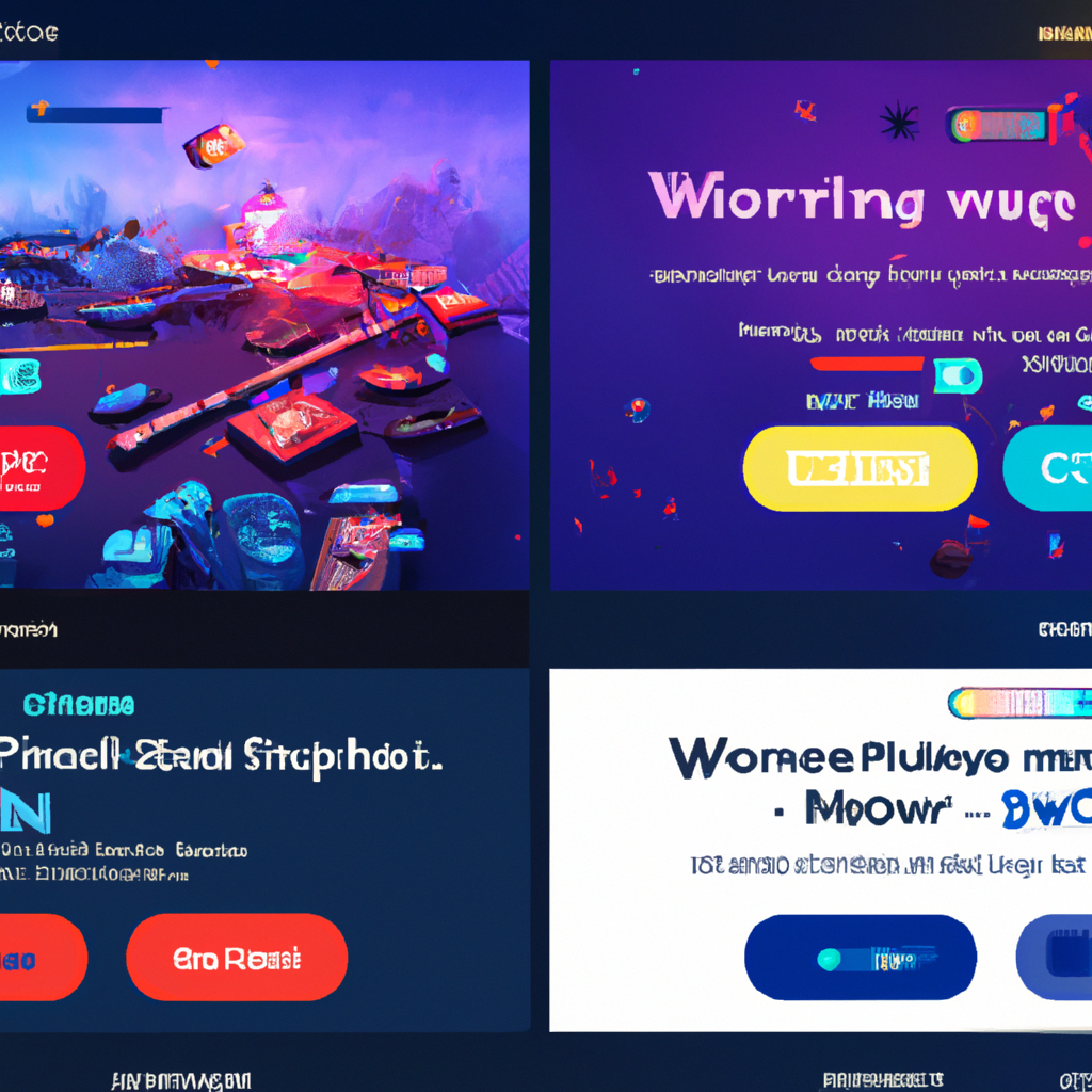 Feature montage: workshop, ladder, HUD
